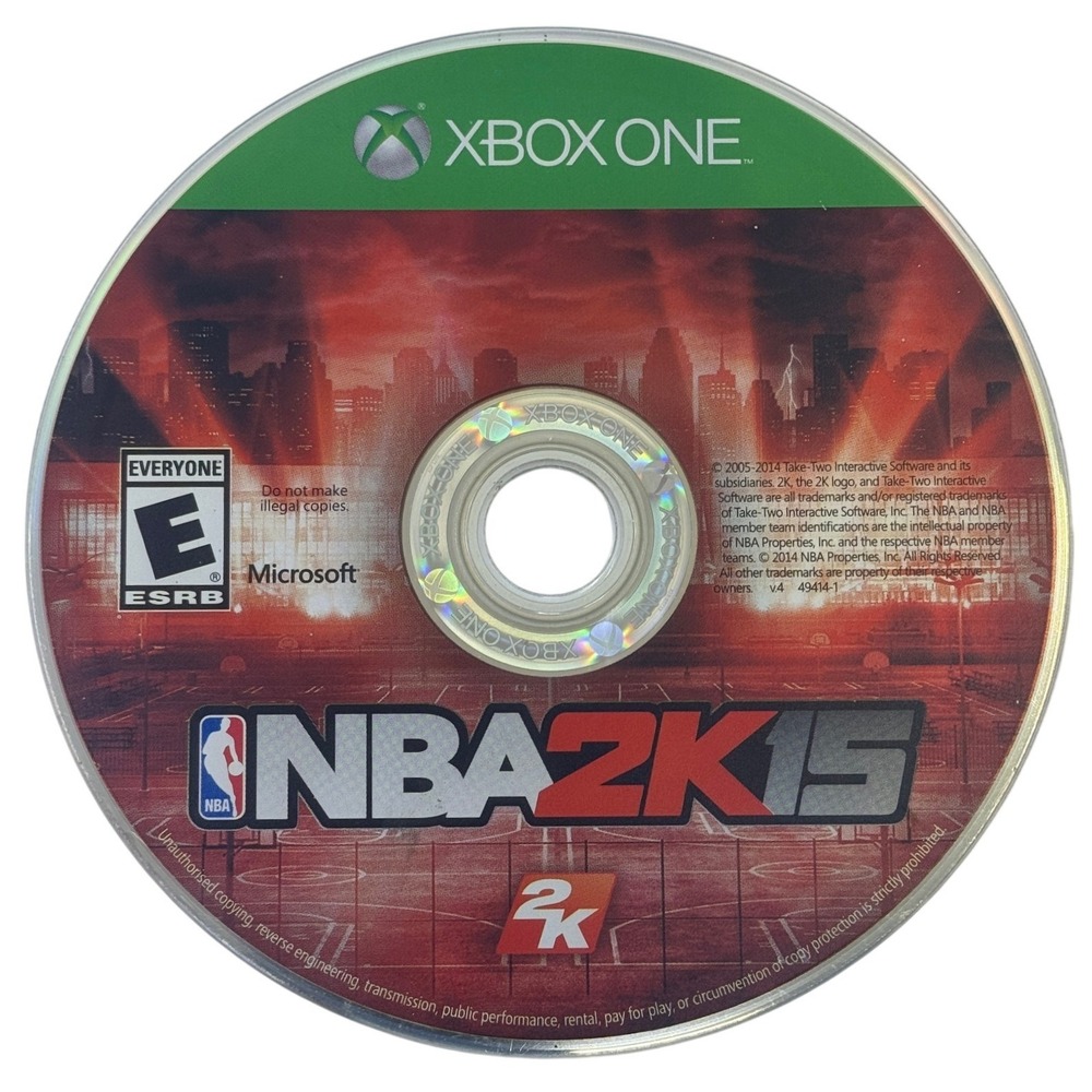 NBA 2K15 Xbox One Video Game Disc 2K Sports 49414-1 ESRB Everyone
